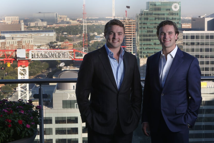 Oliver Barbier-Mueller (left) and Alexis Barbier-Mueller pose for a photograph at Harwood...