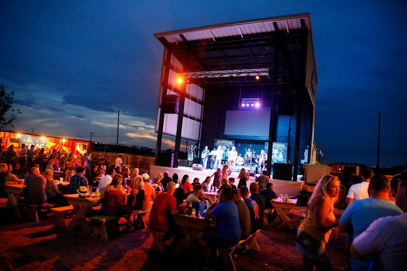 Desperado!, an Eagles tribute band, performs during a busy evening at ChopShop Live in...