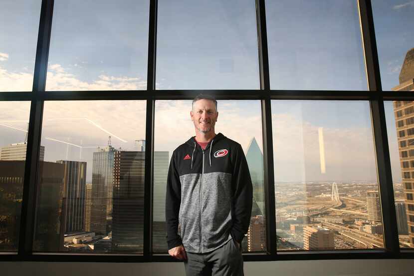 Dallas billionaire Tom Dundon, at his office downtown, is the owner of the Carolina...