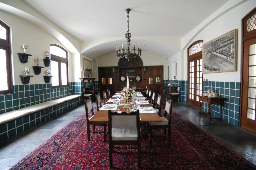 
The Main House dining room as it looks now. The house's interiors have been refurbished...