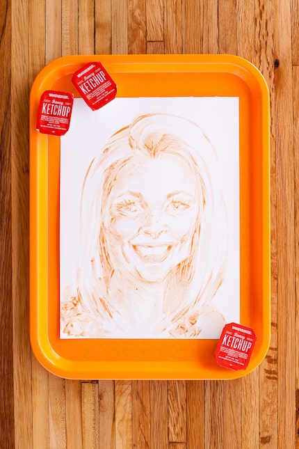 Whataburger painted my Twitter photo with ketchup. I look better in ketchup than in real life.