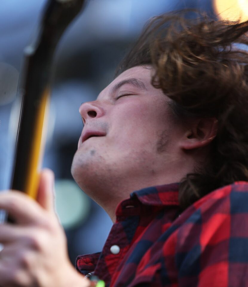 Joel King of The Wild Feathers performs onstage at the 2014 NCAA March Madness Music...