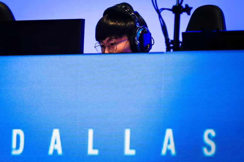 Noh ÒGamsuÓ Youngjin of the Dallas Fuel competes in an Overwatch League match against the...