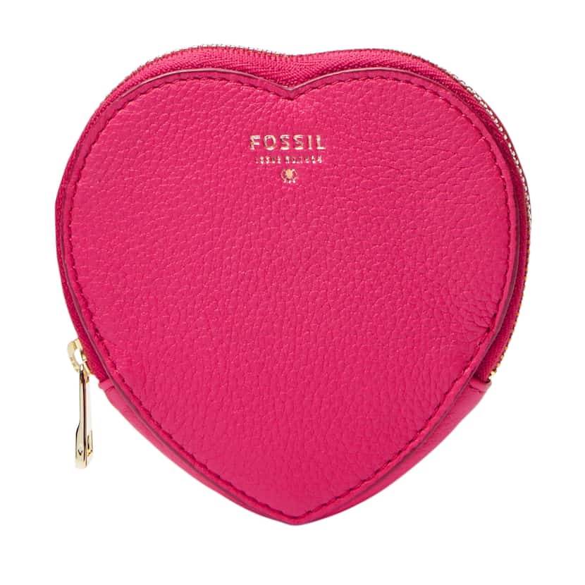 Heart coin purse by Fossil, $45; available widely.