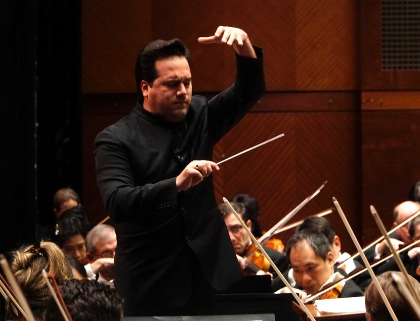 Robert Trevino leads the Fort Worth Symphony Orchestra at Bass Performance Hall in Fort...