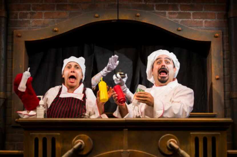 Frida Espinosa y David Lozano en la obra de teatro  “Gog and Magog: Two Clowns Trapped in...