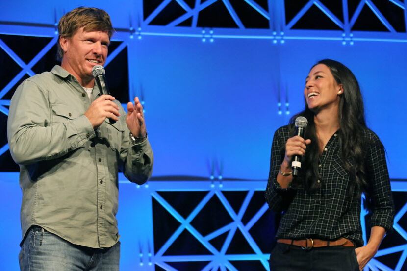 Chip and Joanna Gaines of Magnolia Homes and HGTVâs Fixer Upper show are photographed...