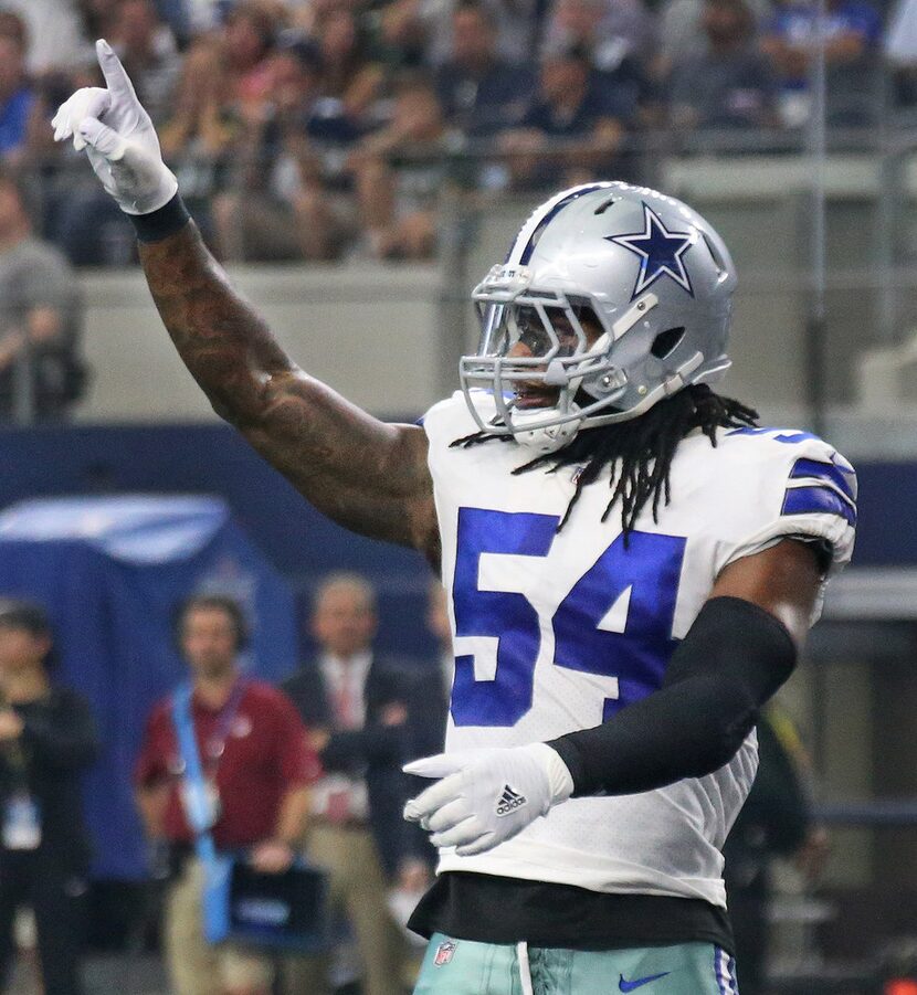 Dallas Cowboys linebacker Jaylon Smith (54) is pictured during the Green Bay Packers vs. the...