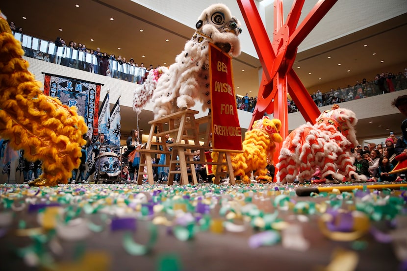 Members of the Rising Phoenix Lion Dance Association perform at last year's Chinese New Year...