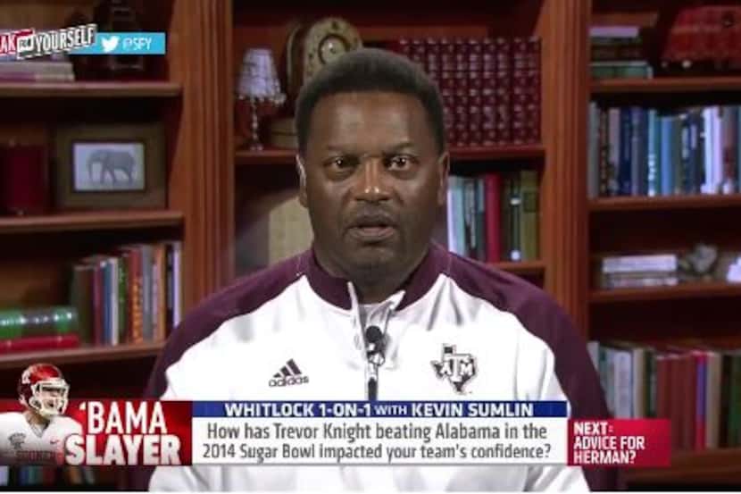 Texas A&M coach Kevin Sumlin appeared on Fox Sports 1's "Speak For Yourself" earlier this...