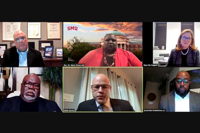 Screenshot of Zoom Webinar titled “Looking Back at 2020: Racism, Antisemitism, and Public...