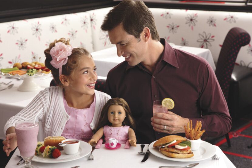 Photo of Dad and Me Valentine's event at American Girl for Feb. 10 Kids Corner.