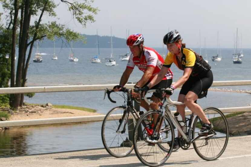 
On the outskirts of the park, Lake Champlain is among the highlights of a scenic cycling...