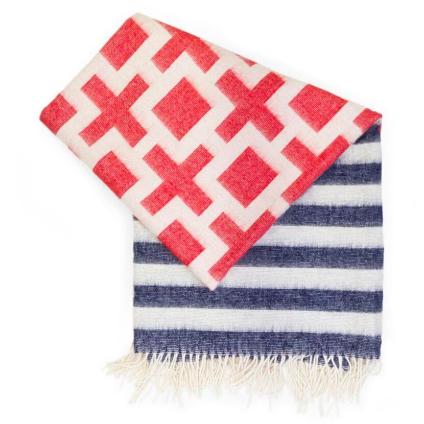 
In reverse: Toss the signature Richard Nixon alpaca throw for fireworks-ready decor. $295...