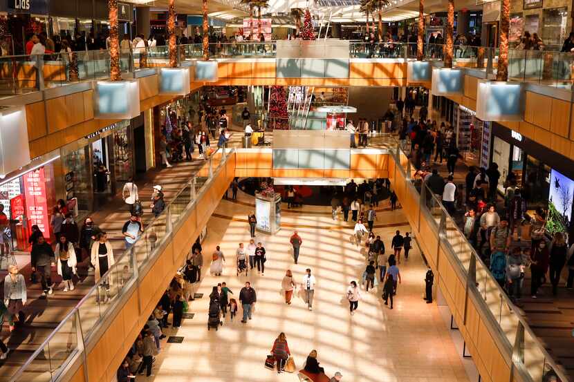 Shoppers at Galleria Dallas during last year's Black Friday. The mall has gained momentum in...