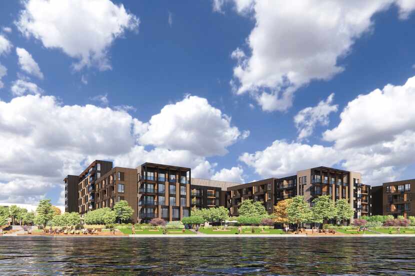 Mirasol Capital is planning a lakeside apartment and retail center next door to Wells...