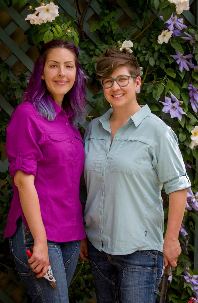 Cynthia Koogler and Amanda Godina, the horticulturists behind Flower Child Plants.