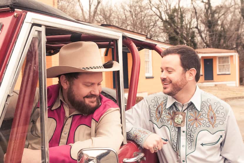 Randy Rogers, left, and Wade Bowen are two Texas country singers who also happen to be best...