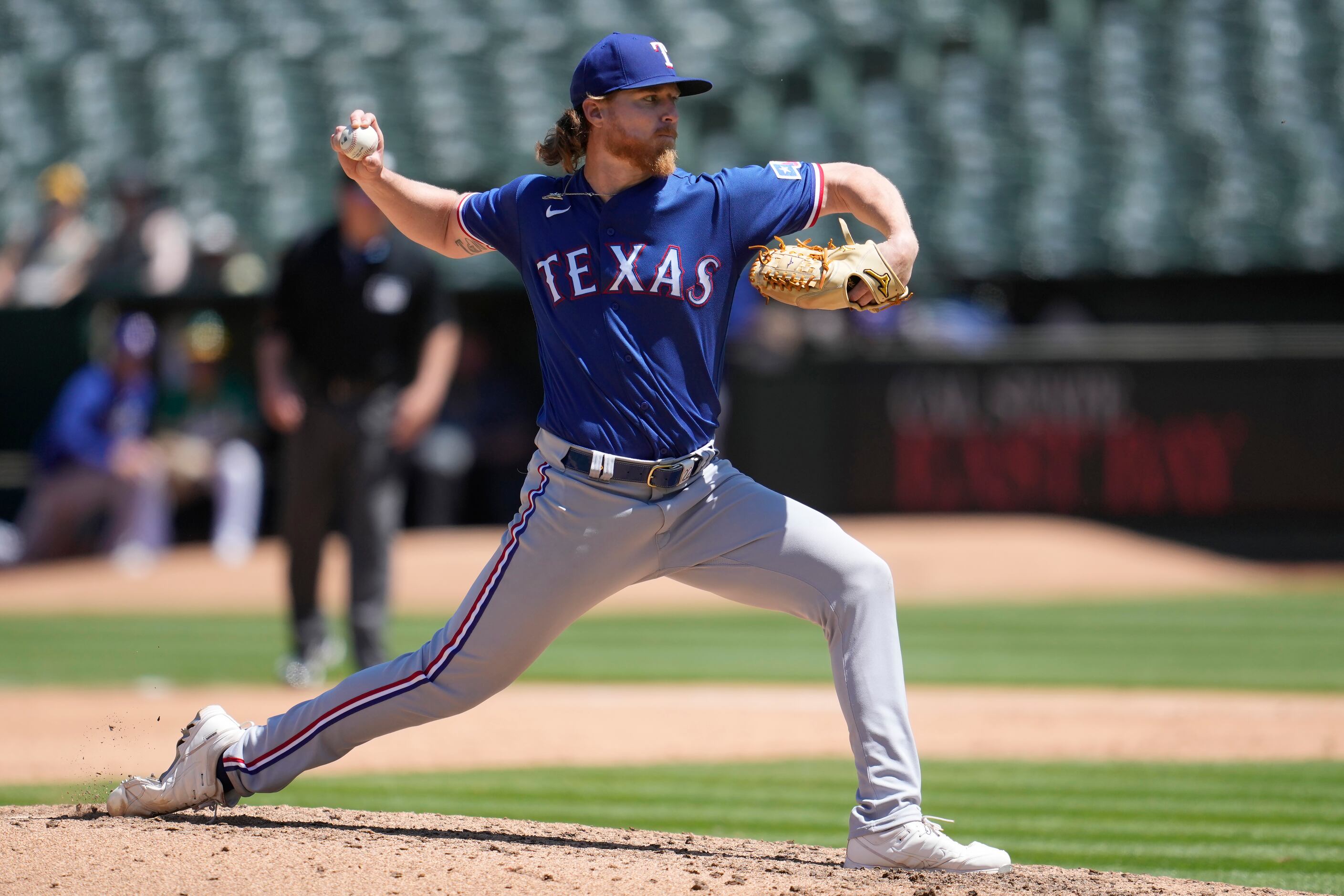 Rangers' Jon Gray loses no-hit bid in 7th inning vs. A's