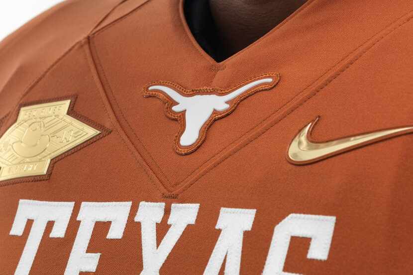 Golden accents on the front of the jerseys feature the Golden Hat trophy and the Nike swoosh.