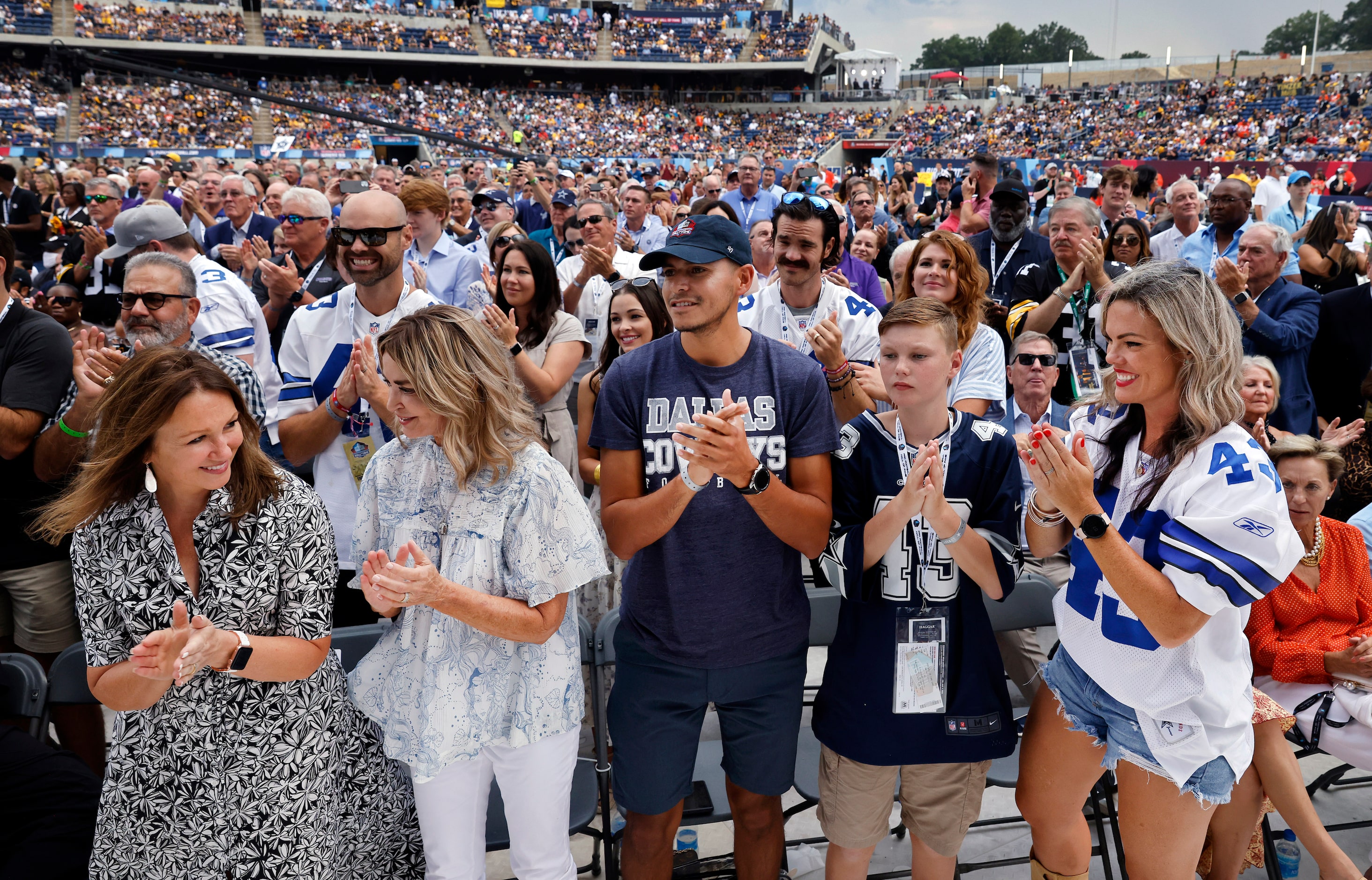 Dallas Cowboys player and Pro Football Hall of Fame inductee Cliff Harris' wife Karen Harris...