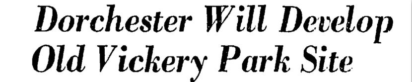 A 1973 DMN headline announce's the park property's sale to a development company.