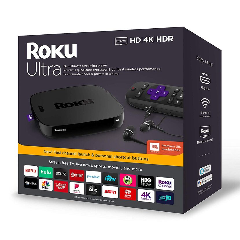 The Roku Ultra streaming box.