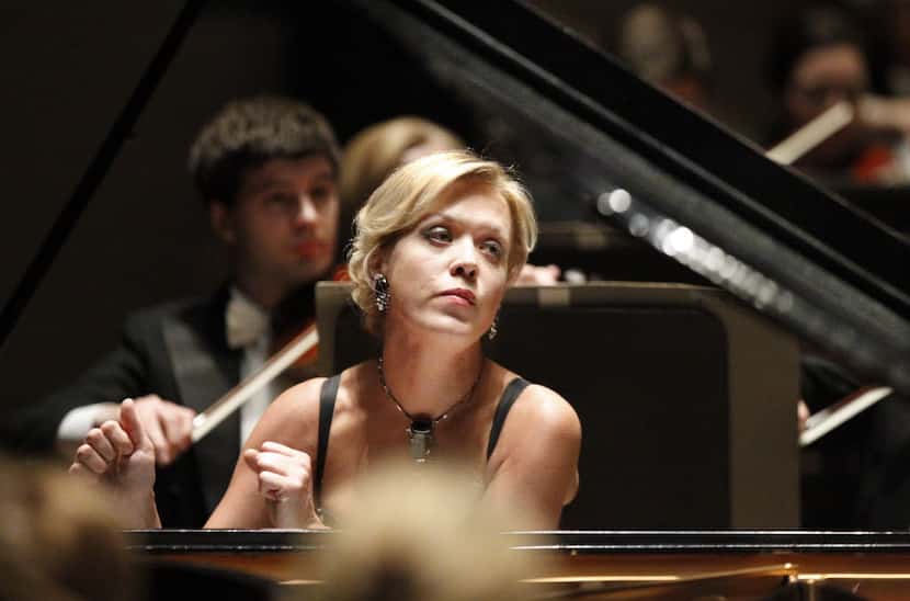 Pianist and former Van Cliburn winner Olga Kern performs Tchaikovsky's Piano Concerto No. 1...