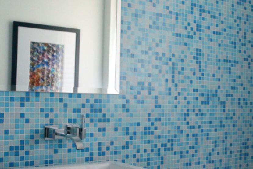 Decorative tiles are used prominently in almost every room.
