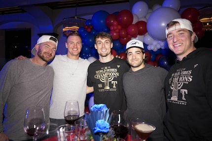 Robbie Grossman, Josh Jung, Evan Carter, Josh Smith and Josh Sborz visited Al Biernat's...