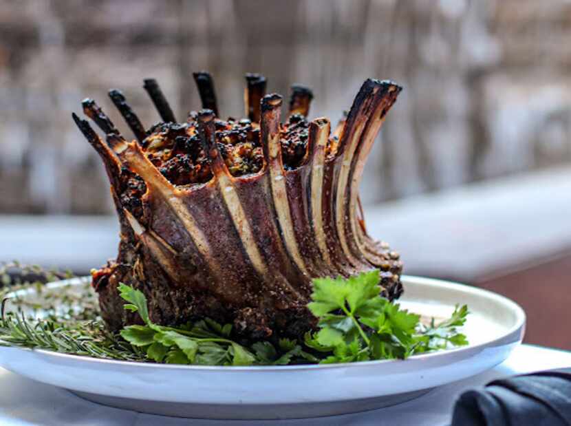 Dakota's Steakhouse serves a whole roasted lamb crown on Christmas Eve and Christmas Day.