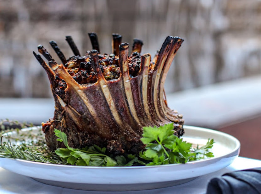 Dakota's Steakhouse serves a whole roasted lamb crown on Christmas Eve and Christmas Day.