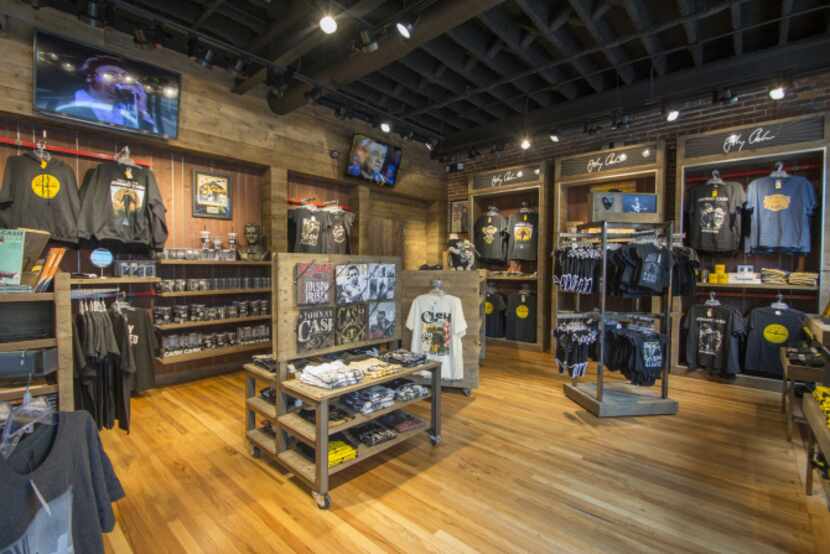 The gift shop at the newly opened Johnny Cash Museum located at 119 Third Avenue South,...