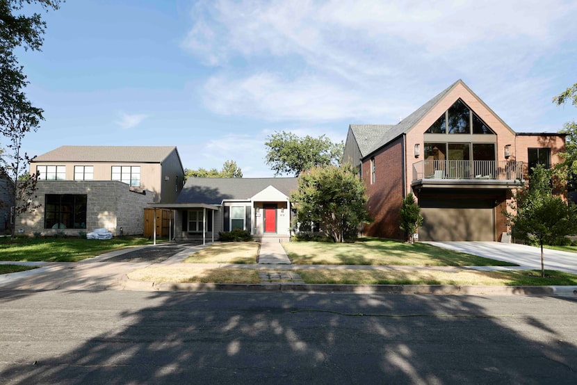 Traditional homes in the Elm Thicket-Northpark neighborhood are literally being squeezed by...