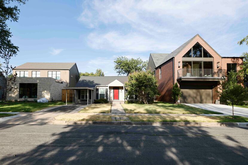 Traditional homes in the Elm Thicket-Northpark neighborhood are literally being squeezed by...