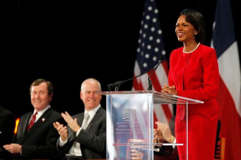Fomer Secretary of State Condoleeza Rice (above) and  South Carolina financier Darla Moore...