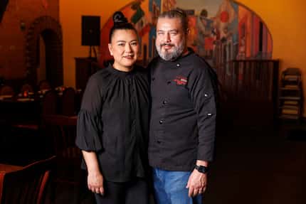 José Luis Rodriguez owns Mixtitos Kitchen with his wife, Harumi Totsuka (left), and his...
