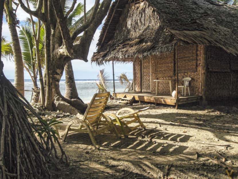 Kosrae Village Ecolodge (KVR, as the locals call it), has nine traditional palm thatch...