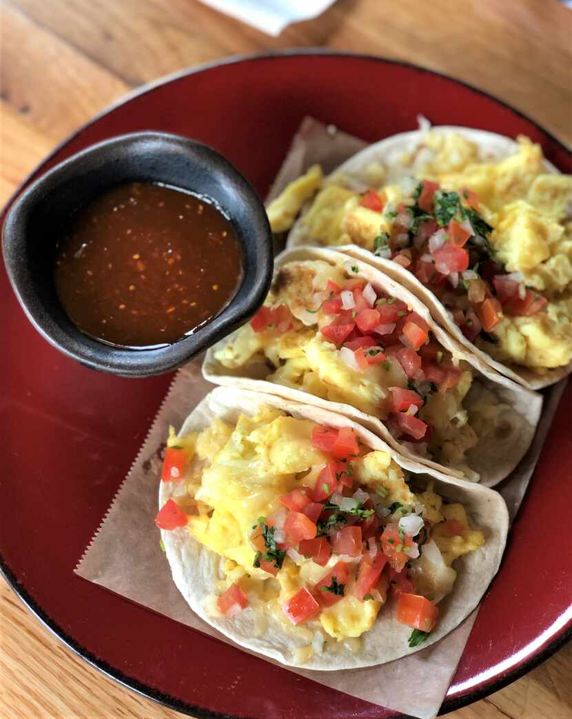 Jalisco Norte offers migas tacos as part of its Father's Day brunch offerings this year....
