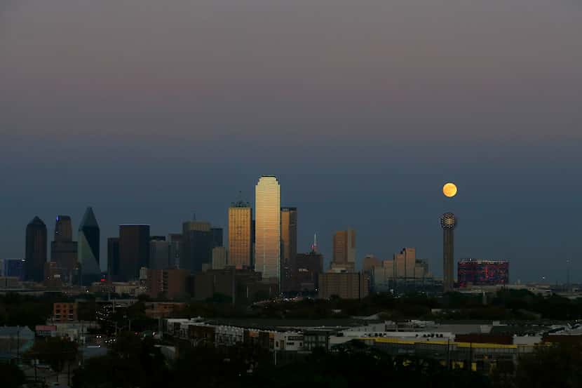 A Supermoon is pictured in this file photo from 2016. Later this month, stargazers will be...