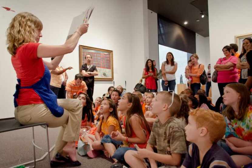 
Story time at the Amon Carter Museum of American Art comes with a bonus: Each child who...