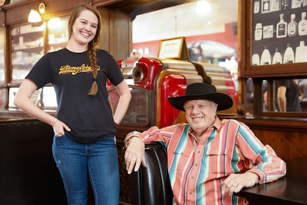 Tom Garrison (right) opened the Stoneleigh P on Maple Avenue in Dallas in 1973. His daughter...