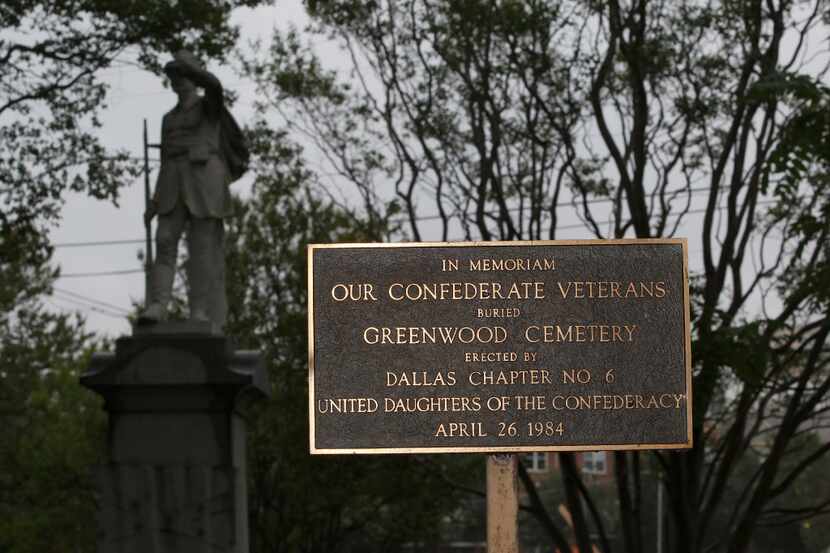 The Confederate Monument in Greenwood Cemetery in Uptown. Photographed Wednesday, August 2,...