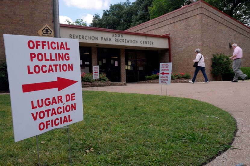  Early voting for the May 7 local elections starts April 25. (Ron Baselice/The Dallas...