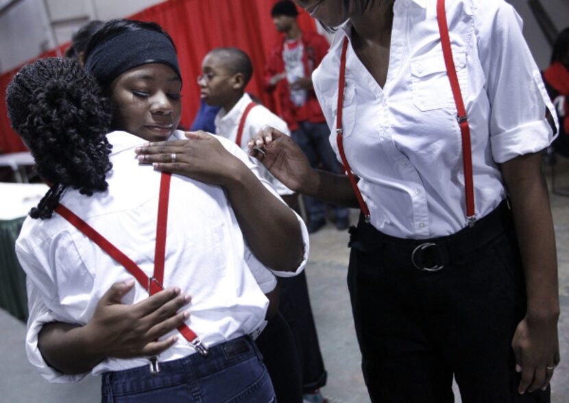 Shawana Bynaum, 17, who performed with the Victory In Praise dancers from The People's...