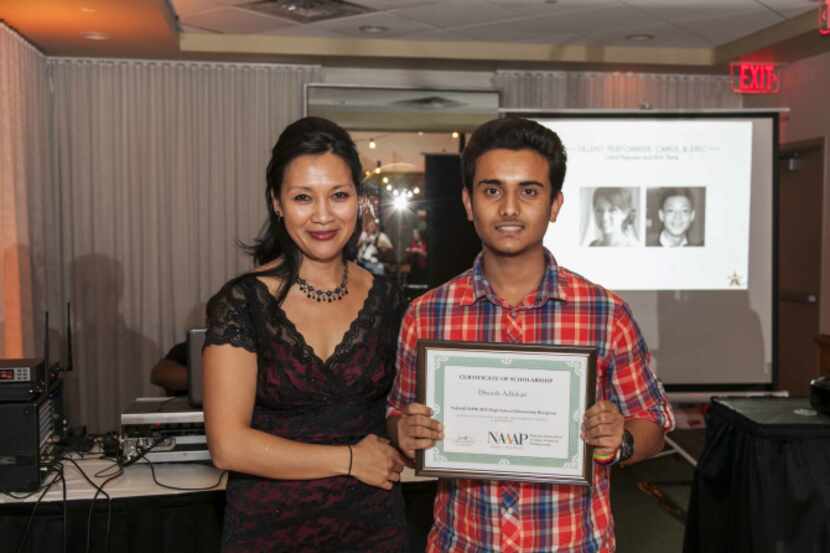 NAAAP-DFW scholarship winner Diwash Adhikari of Conrad High School.