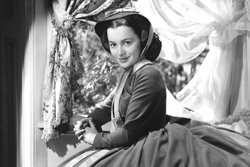 Actress Olivia de Havilland is shown in a scene from  the 1939 film 'Gone With The Wind' for...