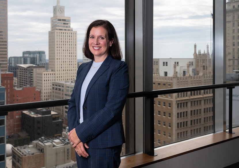 Jennifer Scripps, director of Arts and Culture for the city of Dallas, inside a suite at The...