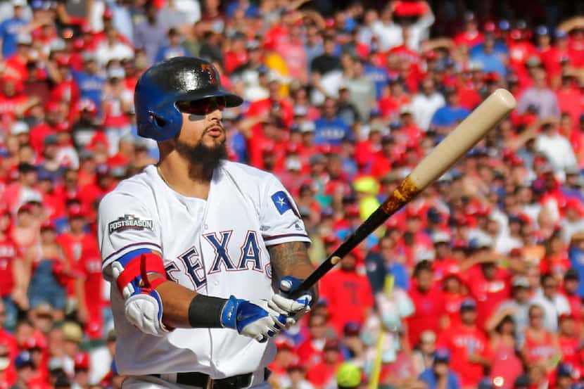 Texas Rangers second baseman Rougned Odor (12) is pictured during the Toronto Blue Jays vs....