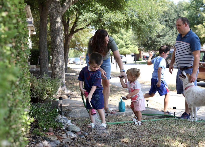 Christina and Dave Clausi’s family of five moved into a three-bed, two-bath home in McKinney...